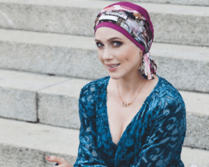 Bonnet coton violet-min